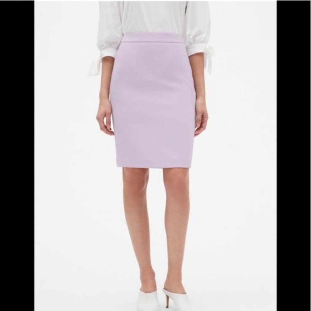 Banana Republic Lilac High Waisted Pencil Skirt